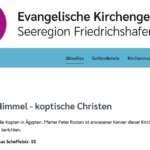 Vortrag "Mit dem Herzen im Himmel - koptische Christen"